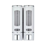 distributeur savon liquide noir or blanc moderne fixation murale bouton pression fenêtre niveau liquide
