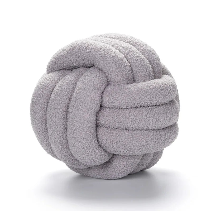 coussin rond pelucheux moderne couleur bleu marine lavable 28cm 28cm