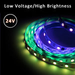 ruban led multicolore pixelé moderne adhésif contrôleur rf 5m 10m