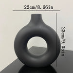 vases decoratifs blancs noirs modernes minimalistes rond simples