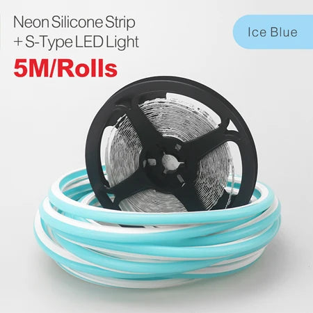 ruban led flexible silicone étanche 12v blanc chaud décoration intérieur salon extérieur