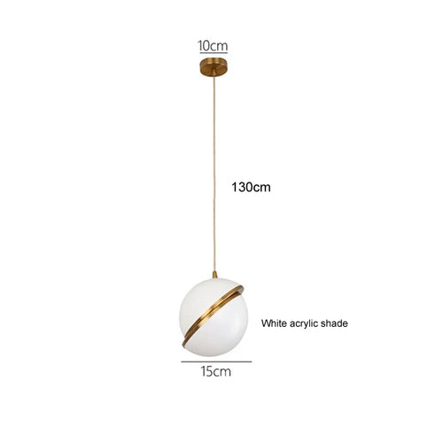 suspension lumineuse moderne blanche dorée boules opaques 15cm 20cm câble électrique douille chambre salon