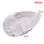 pendants cristal goutte facettes transparents modernes 38mm 50mm 63mm 76mm
