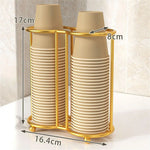 porte verres moderne double niveau fixés supportant 12 verres couleur noir marron respectueux environnement