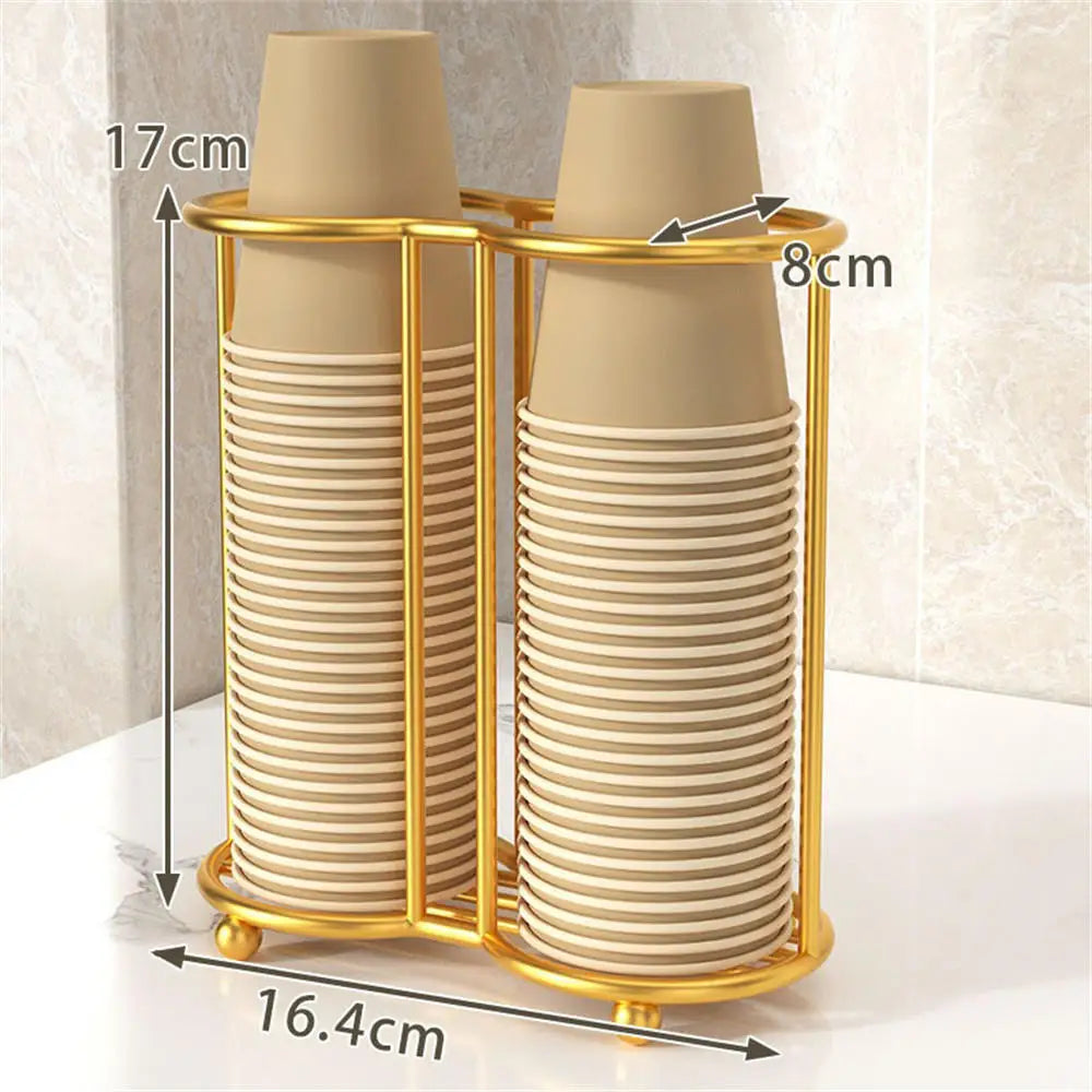 porte verres moderne double niveau fixés supportant 12 verres couleur noir marron respectueux environnement