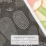 tapis cuisine marron beige blanc motif cuillères grains épices moderne sol polyester pvc