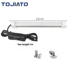 support led blanc vis 24v câble noir interrupteur 1m longueur 22cm moderne imprimante 3d