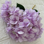 bouquet artificiel hortensias soie bleu blanc rose naturel décoration maison extérieur