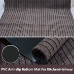 tapis anti dérapant moderne gris foncé rayures horizontales imperméable extérieur buanderie porte sol