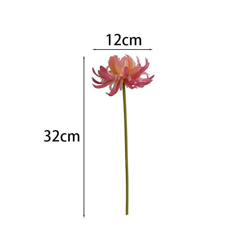 fleurs artificielles chrysanthèmes soie rouge rose bleu blanc jaune décoration intérieure mariage anniversaire minimaliste