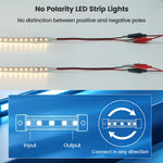 ruban led 24v 120led 5m 10m blanc doré gris moderne adhésif points lumineux uniformes