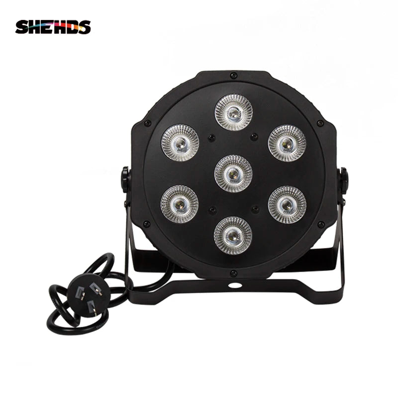 projecteur led noir moderne canaux rgbw 4in1 7x12w dmx scène dj