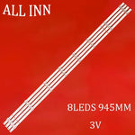 bande led blanc 945mm 3v lisses moderne leds opaque kit 4pcs