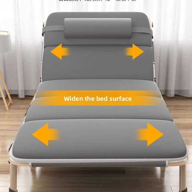 lit pliant gris moderne coussin tête poignées oxford cloth pliable autonomeextérieur camping sieste