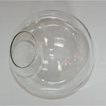 abat jour verre transparent moderne diamètre 13cm 15cm 18cm 20cm 25cm