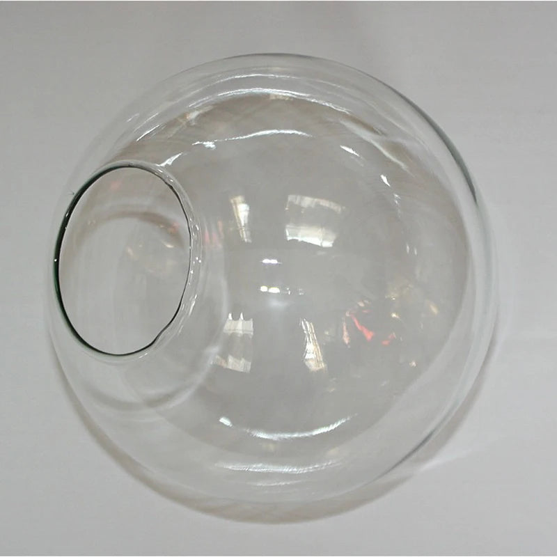 abat jour verre transparent moderne diamètre 13cm 15cm 18cm 20cm 25cm