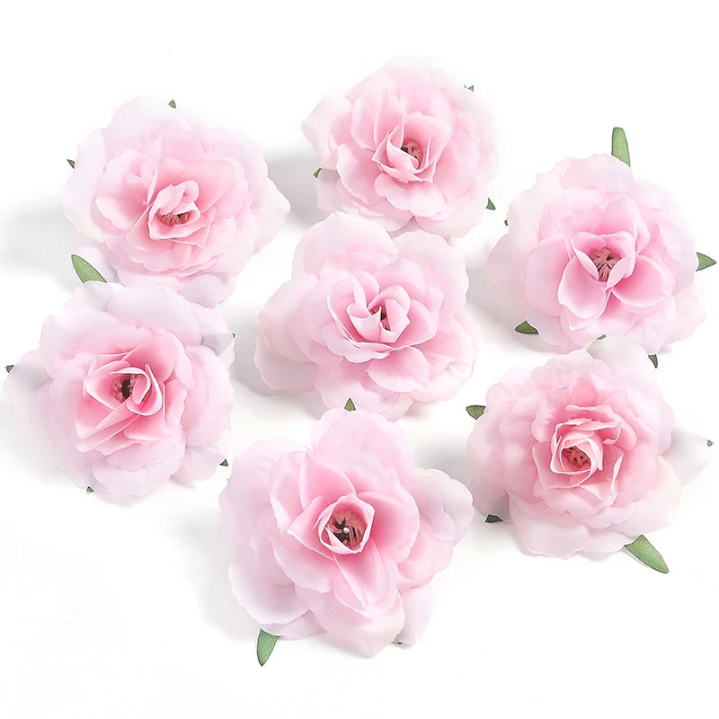 fleurs artificielles roses naturelles décoration maison anniversaire mariage intérieur blanc rose
