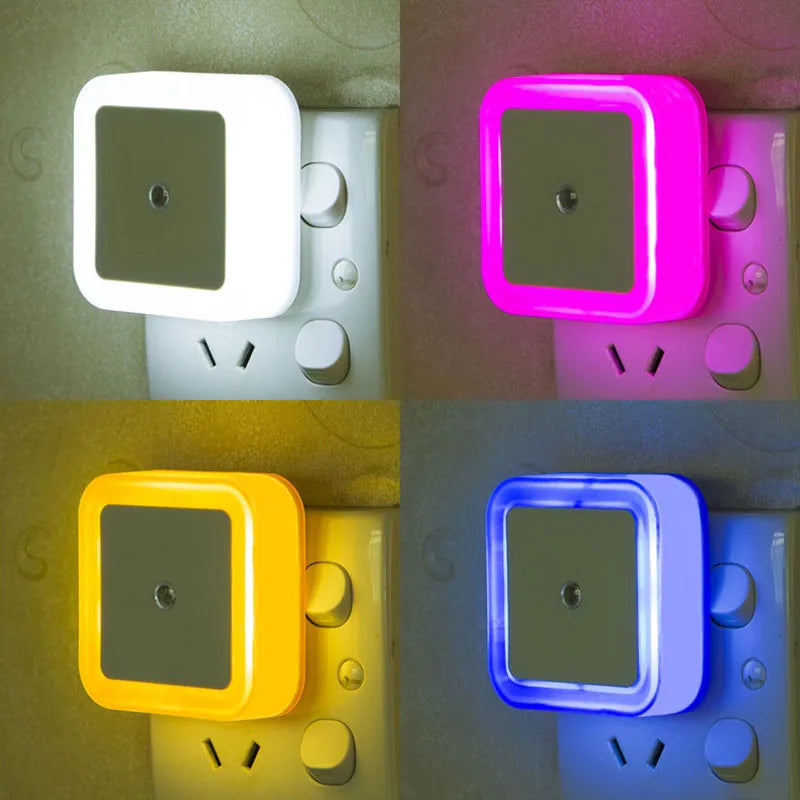 veilleuse led rectangle moderne blanc gris bleu jaune rose adhésif interrupteur tactile certifications ul