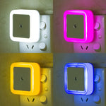 veilleuse led rectangle moderne blanc gris bleu jaune rose adhésif interrupteur tactile certifications ul