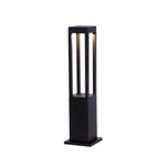 lampe solaire jardin contemporaine 40cm 60cm 80cm led noire transparente minimaliste