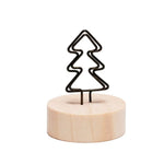 clips papier noir forme voiture oiseau étoile cœur minimaliste support bois