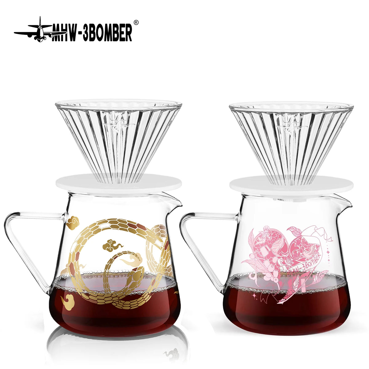 filtre carafe verre transparent motifs géométriques personnage moderne poignée 500ml