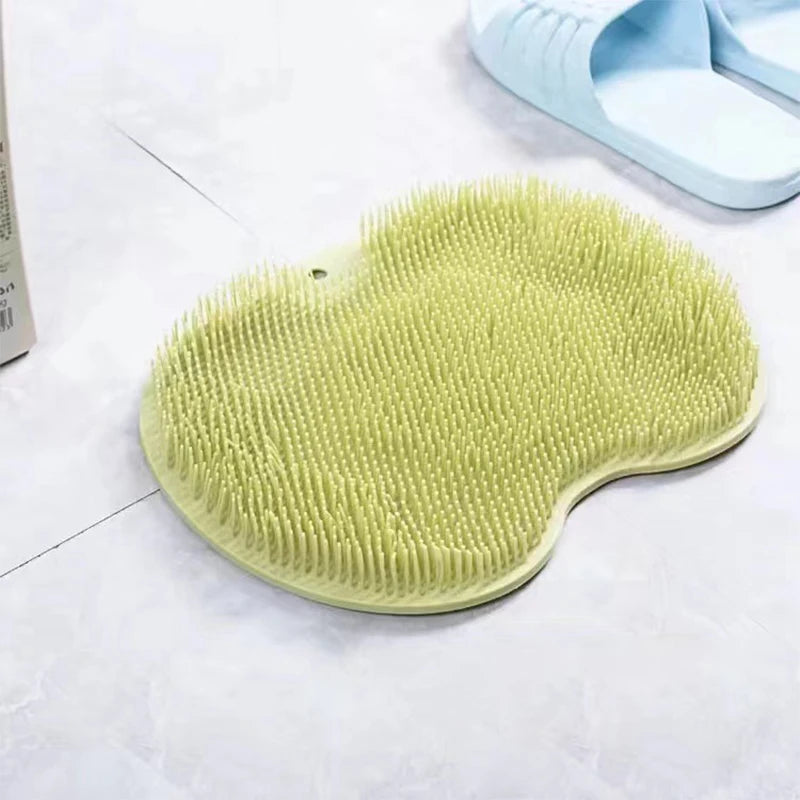 tapis bain silicone rose clair surface rugueuse moderne