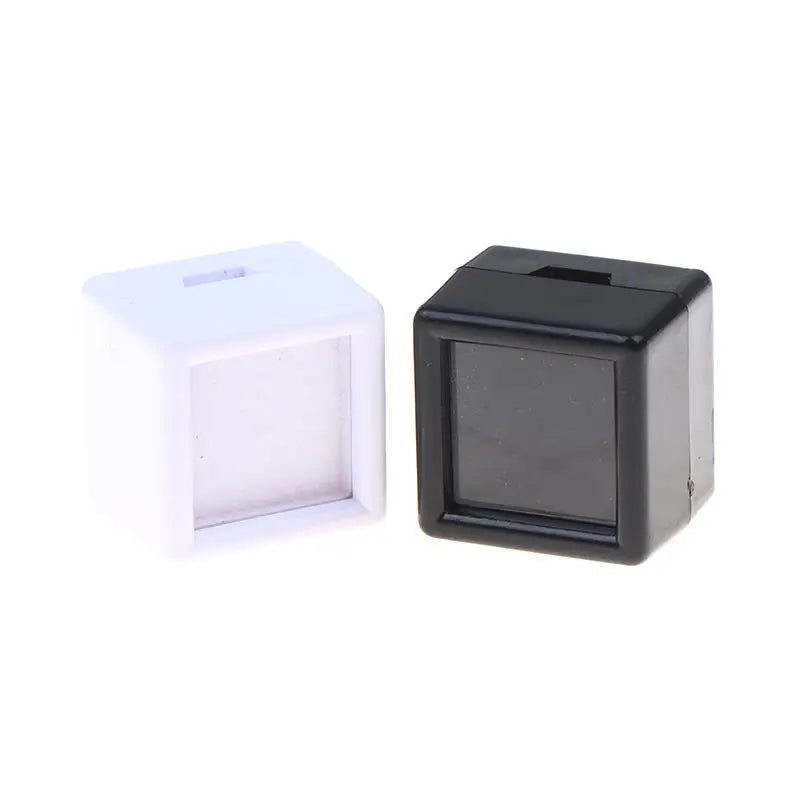 boîtes bijoux rangement cuir pu blanc noir contemporain 2cm 2cm 1.5cm