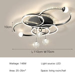 lustre moderne suspension contemporain argenté doré blanc noir globes translucides anneaux lumineux strass decoration