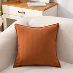 housses coussin carré polyester gris clair moderne non toxique 45x45cm fixations