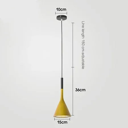 lampes suspendues modernes noir bronze gris clair abat jour conique living bedroom dining room