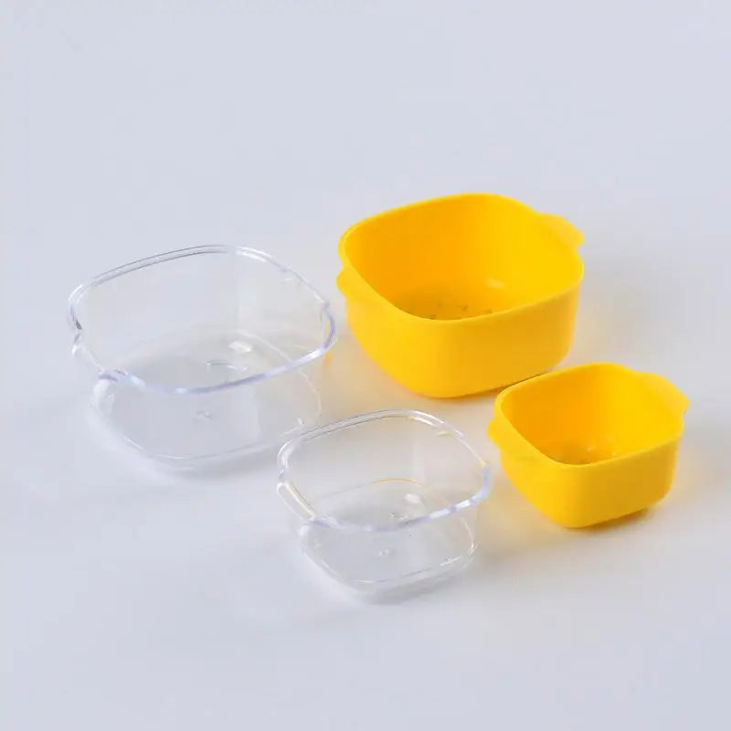 boîtes conservation alimentaires transparentes motifs fruits légumes moderne pratique blanc bleu rouge