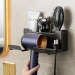 séchoir cheveux support mural gris moderne brosse rasoir crème cordon