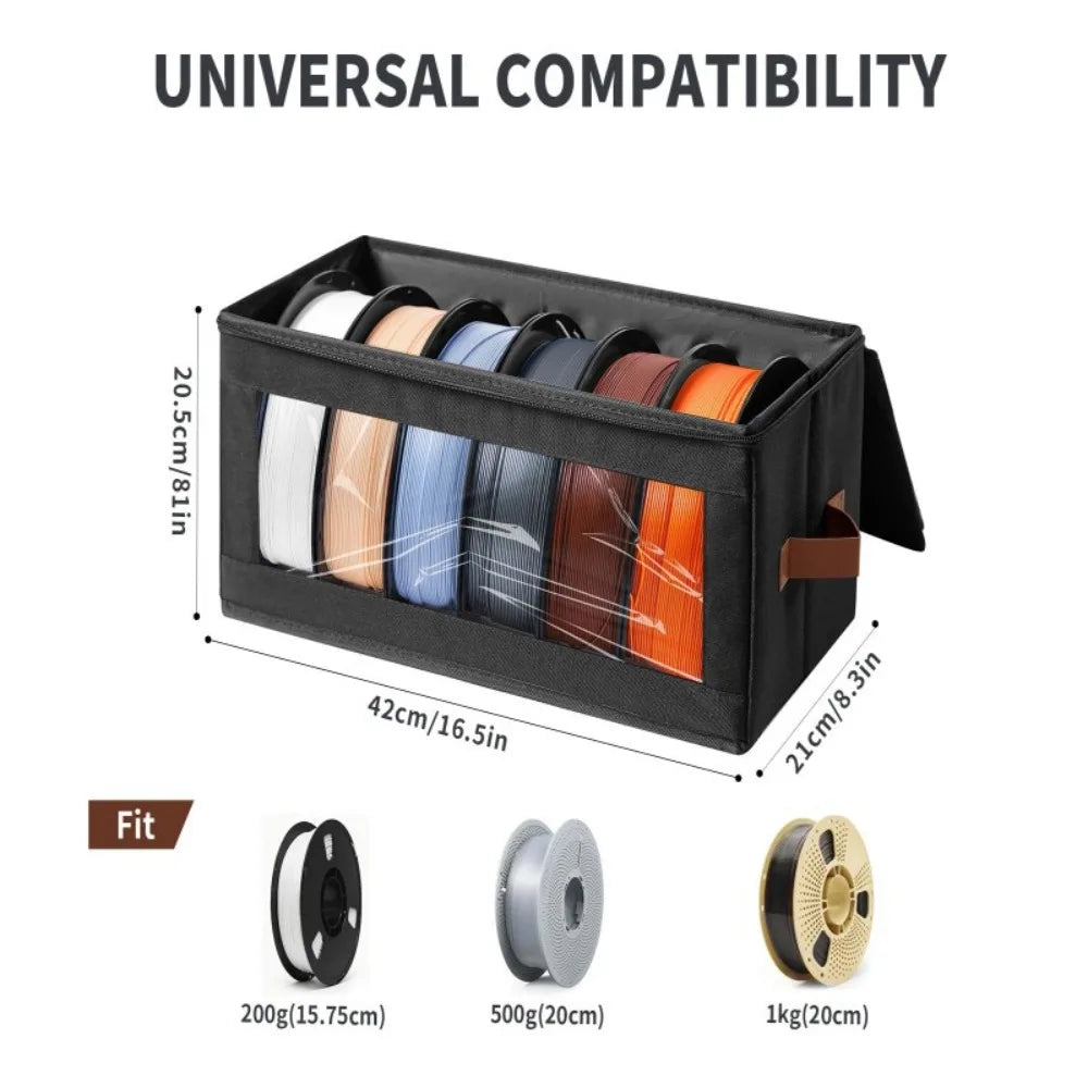 organisateur rangement sac polyester pliable multi usage spools filament 3d antihumidité poignées cuir fenêtre