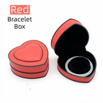boîtes bijoux coeurs velours blanc noir rouge élégantes portables rangement cadeaux domestiques