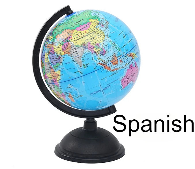 globe terrestre rotatif éducatif support décoration apprentissage carte géographique