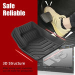tapis sol voiture noir rayures horizontales moderne imperméable facile nettoyer tpe caoutchouc fibre synthétique