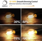 ampoules led filament blanc vintage opalescent e27 2700k transparentes jaune doré 25000h 6w
