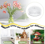 support fleurs transparent moderne adhésif plateforme arrangement floraux fixe vase petits points