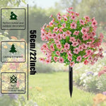 bouquet fleurs artificielles multicolore réaliste intérieur extérieur décoration jardin anniversaire fêtes