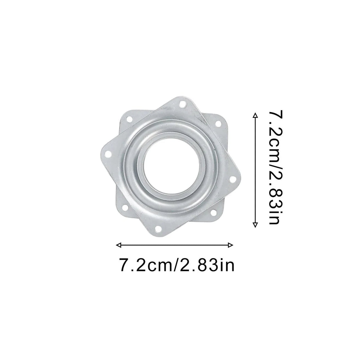 support plateau rotatif argenté 360 degrés rotation moderne pouces