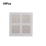grille fenêtre adhésive maille fine gris clair moderne anti insectes 10cm 10cm pack 10