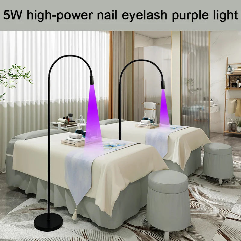lampe uv led 5w séchage rapide cils faux cils greffage silencieuse pied vertical moderne