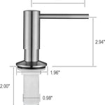 distributeur savon liquide argenté finition brossée moderne minimaliste bouteille 500ml opacité fixations accessoire salle