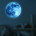 stickers muraux étoiles lune enfants décorations modernes bleu vert rose chambre salon pvc adhésifs