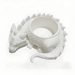 cache plante dragon noir blanc écaille fantaisie articulé succulentes