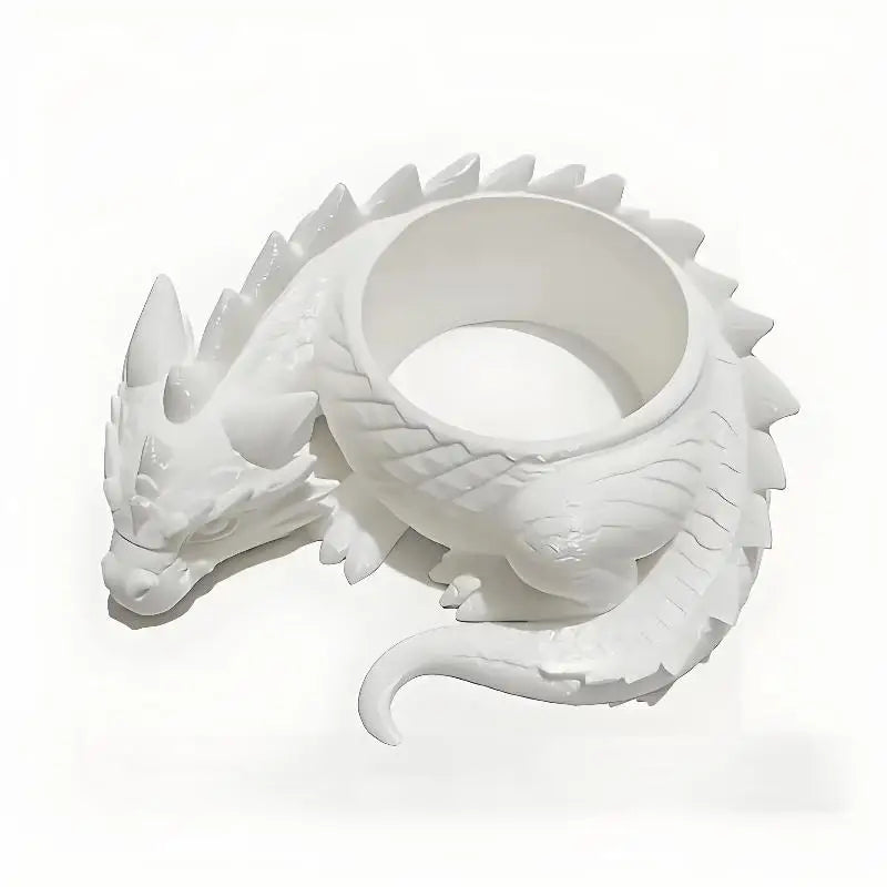 cache plante dragon noir blanc écaille fantaisie articulé succulentes
