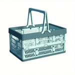 panier pliable bleu clair moderne grille ventilation poignée détachable rangement camping pique nique multifonctionnelextérieur