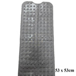 tapis douche gris bleu clair perforé anti dérapant drainage rapide moderne suction 70x38cm 53x53cm