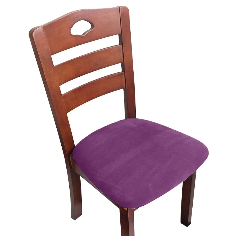 couvre siège chaise velours gris moderne adhésif mariage banquet salon plages fauteuilversible